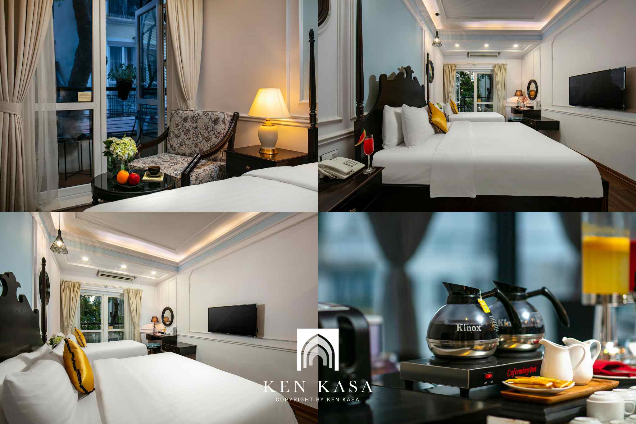 Phòng family có ban công tại San Boutique Hanoi Hotel 